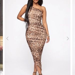 Wilding Out Ruched Midi Dress